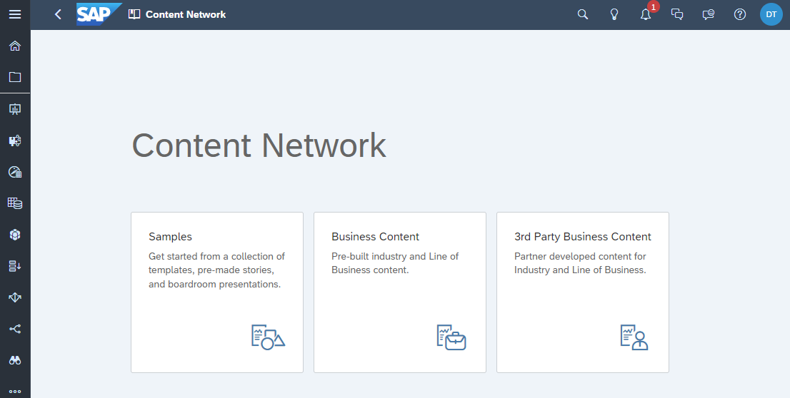 SAP Analytics Cloud Content Network
