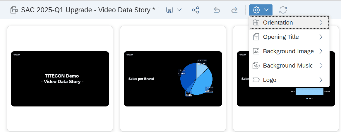 SAP Analytics Cloud Story Video Data Story Video Builder